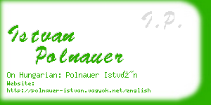 istvan polnauer business card